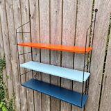 Vintage metal wall shelf, 60s