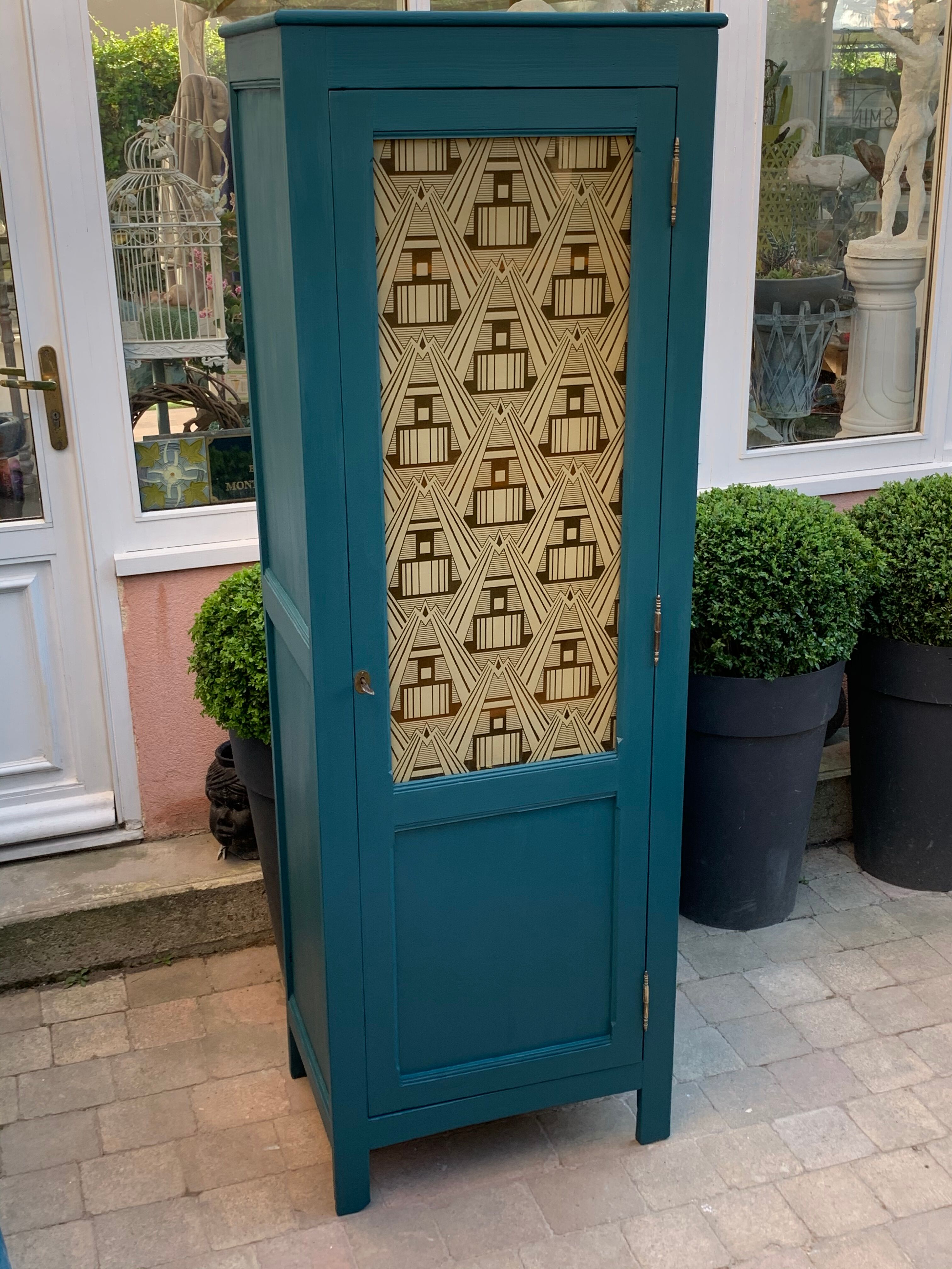 Art Deco glass Parisian wardrobe