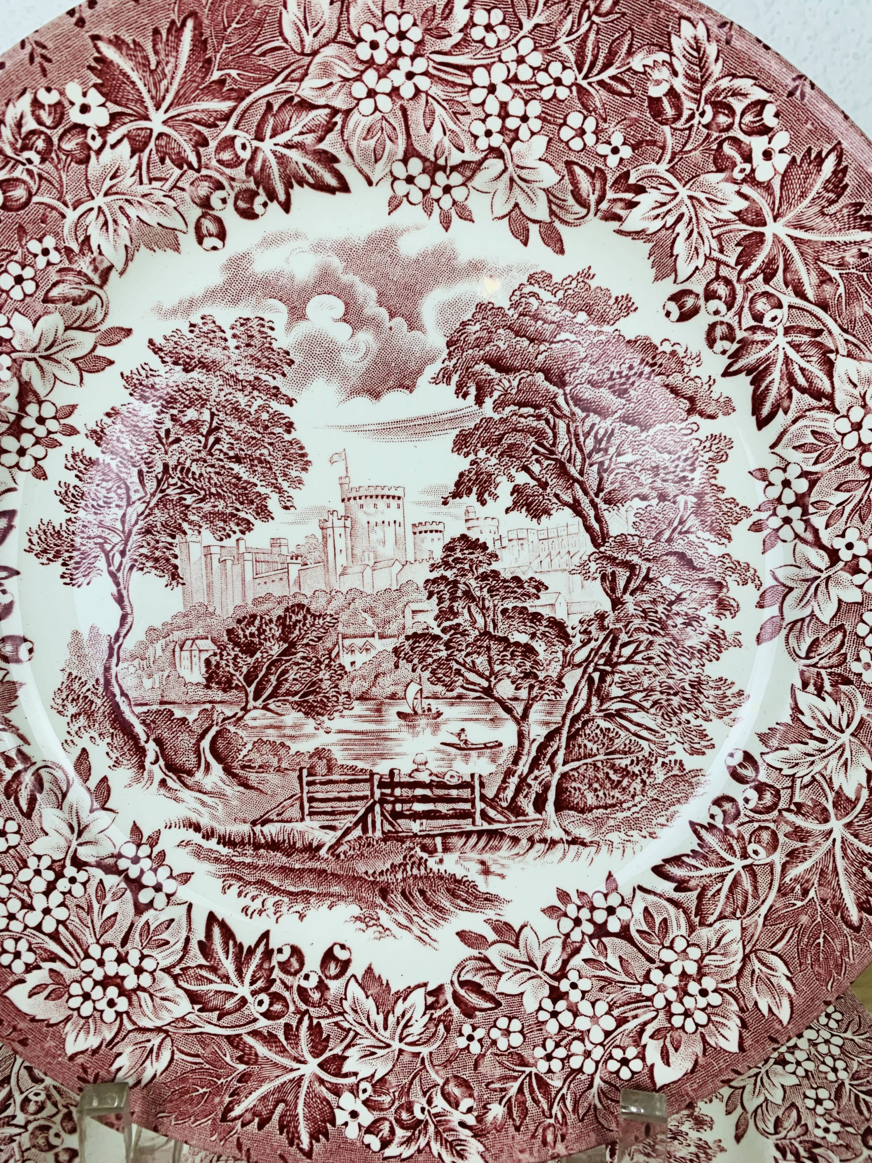 8 ironstone red ironstone iron earth plates