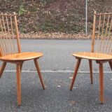 Brutalist chairs, mountain decor, Albert Haberer