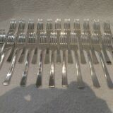 6 silver plated table forks Christofle Concorde 20.7cm