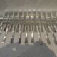 6 fourchettes de table métal argenté orfèvre Christofle concorde 20,7cm