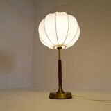 Mid-Century Modern brass and metal table lamp Ewå, Sweden, 1950s