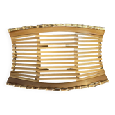 70s bamboo fruit basket