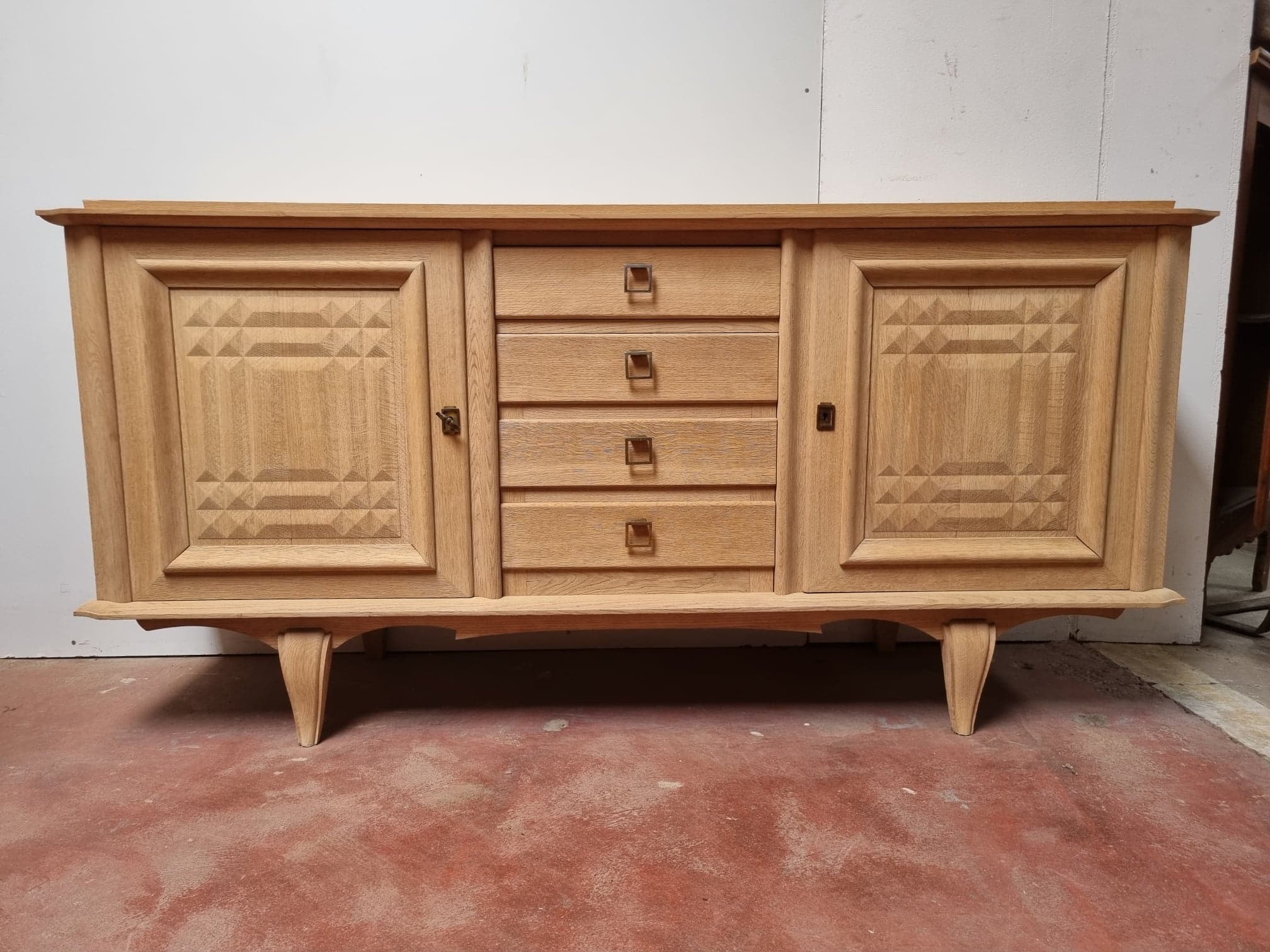 Raw oak sideboard