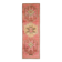 Vintage Turkish hand-knotted wool cotton pink runner rug 92x290