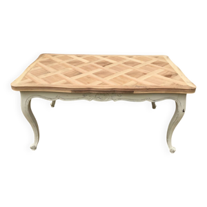 table de style louis - noyer