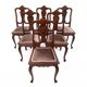 Set of six antique chairs from around 1900, France. After renovation.