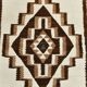 Tapis kilim vintage marron & beige