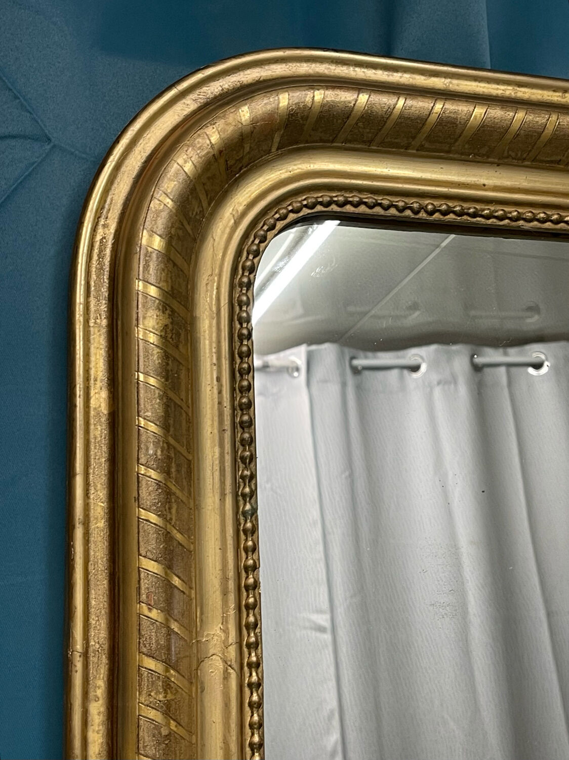 Mirror era Louis-Philippe gilding with gold leaf