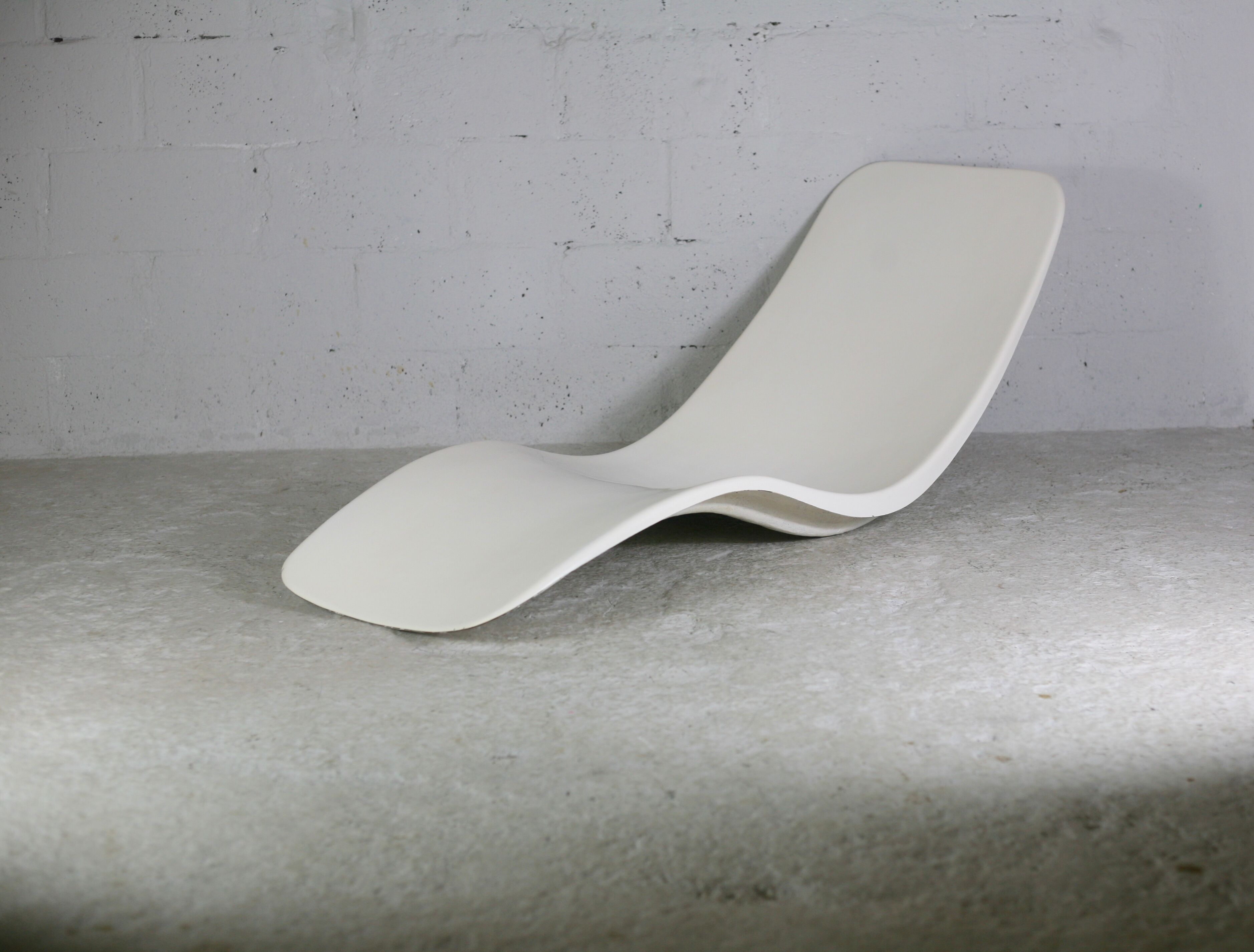 Fiberglass chaise longue , Charles Zublena, circa 1965