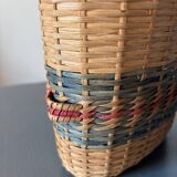 Wicker woven bottle