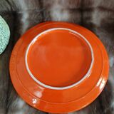 Old pottery ice bucket in majolica