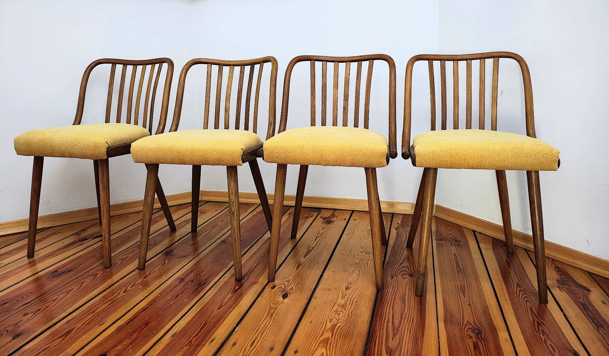 Dining Chairs attributed to A. Suman for Tatra Nabytok, Czechoslovakia, 196