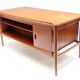 Sculpted 1960s Danish Desk in Teak by Svend Aage Madsen
