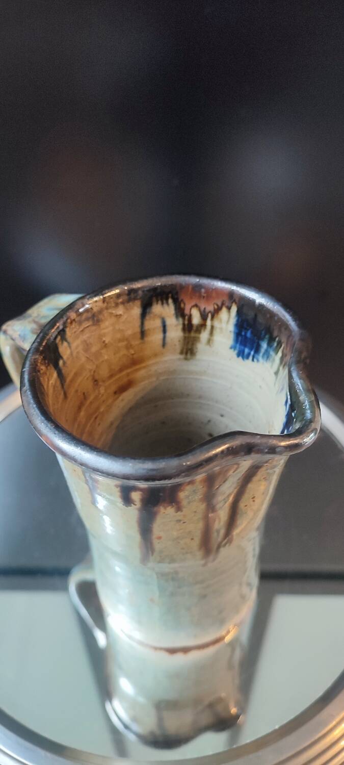 Denis Avonts Pitcher, Pyrite-glazed stoneware, La Borne / Puysane