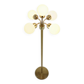 Space Age Brass Sputnik Floor Lamp by Kamenicky Senov / Preciosa, 1970s