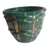 Cache pot faïencerie St Clément atelier B.letalle numeroté