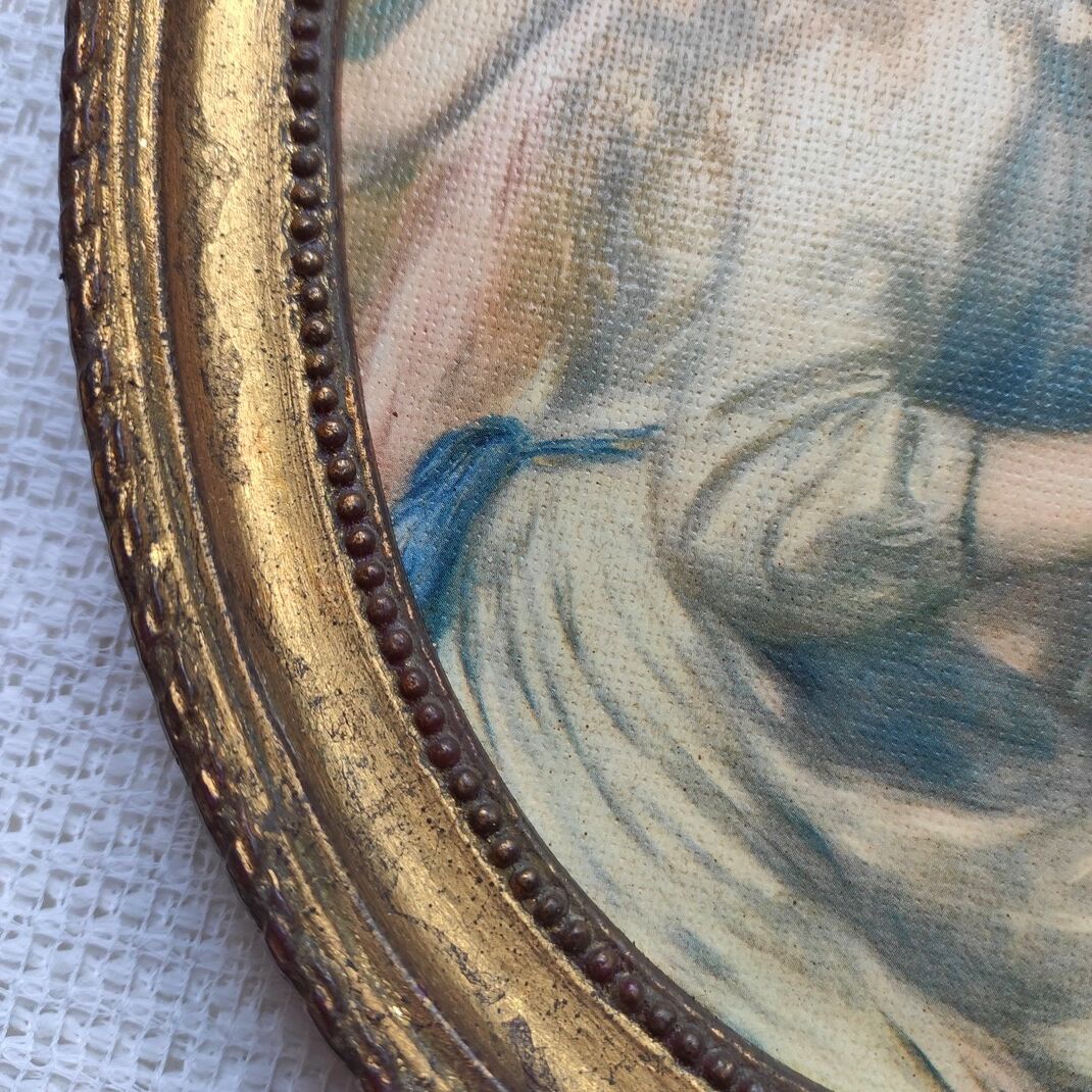 Vintage framed printing