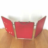 Triple barber mirror 57x27cm