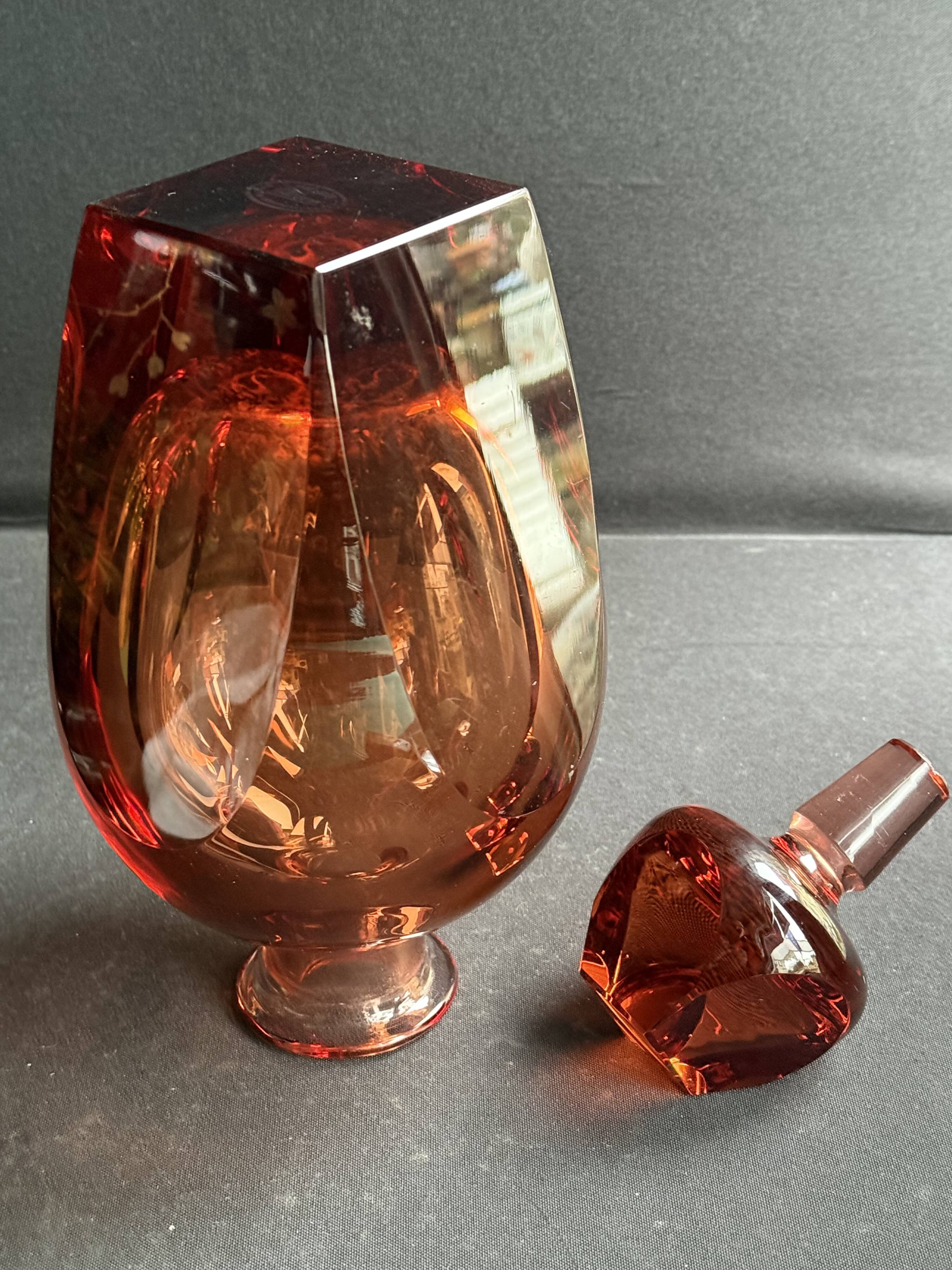 Whiskey or Bourbon Decanter – Moser Luxury Crystal – Rudolph Eschler