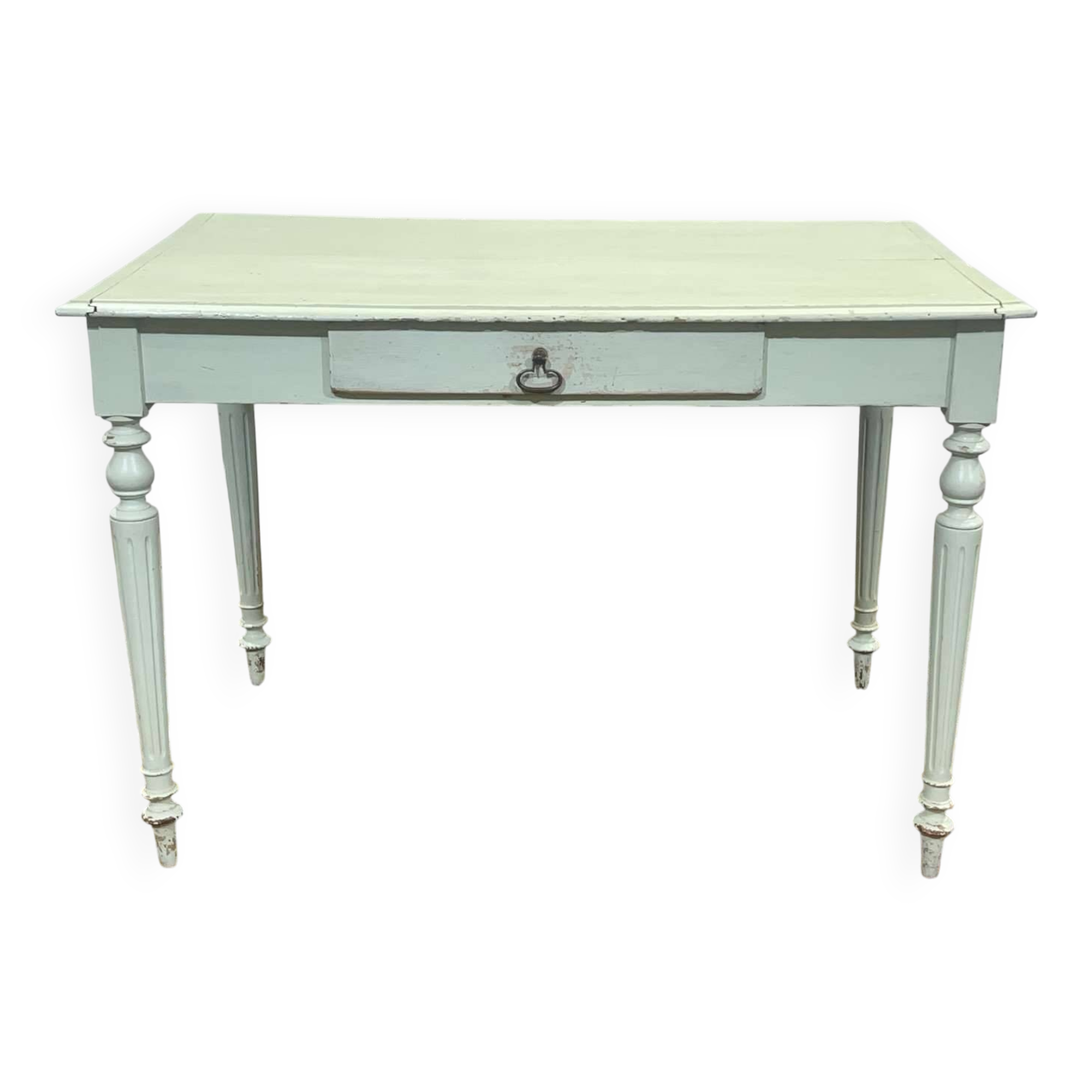 Louis XVI style desk, early 20th century, in poplar, fir and beech