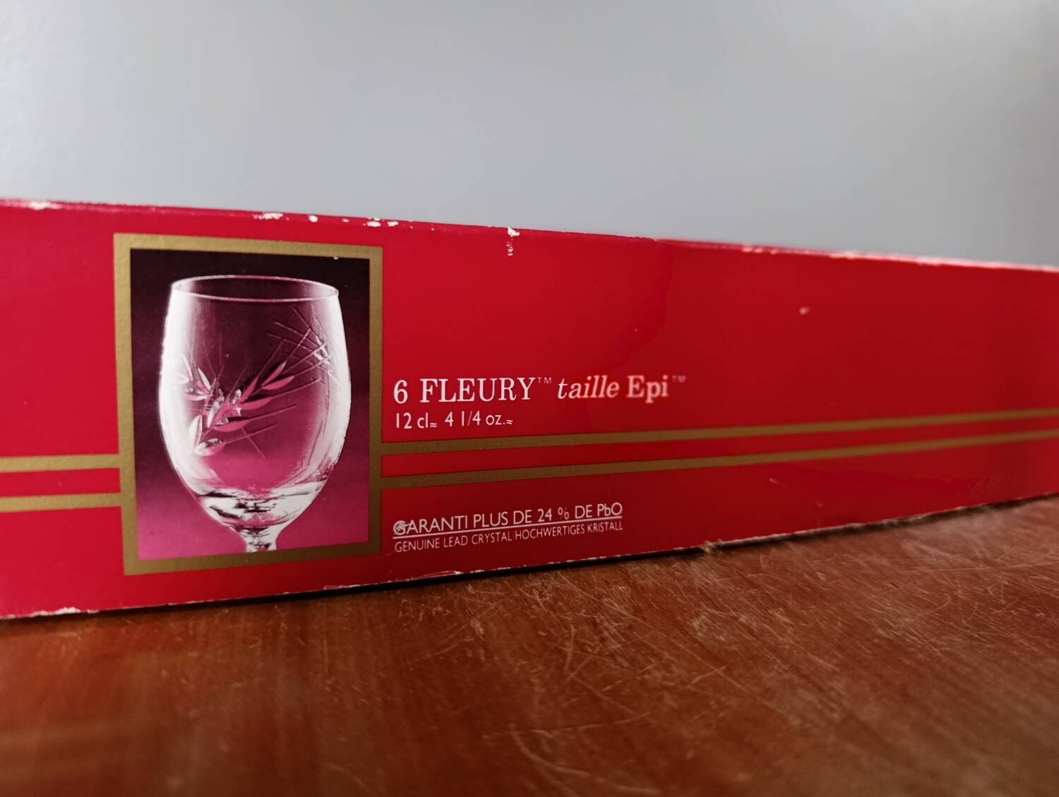 6 wine glasses 12 cl Fleury collection / crystal spike from Arques,