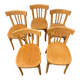 Set of 5 "Baumann" bistro chairs