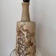 Vintage stoneware table lamp by Bodil Marie Nielsen, 1970s