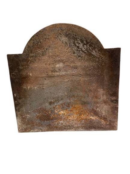 Cast iron fireplace plate