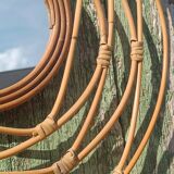 Rattan mirror, bohemian