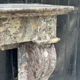 Charles X fireplace in Waulsort marble, early 19th century