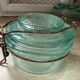 Lot de Bocaux anciens en verre
