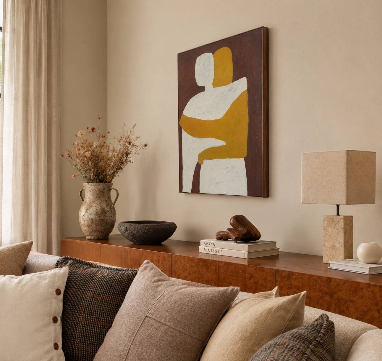 Canvas painting couple "can I hold you" by Bodasca