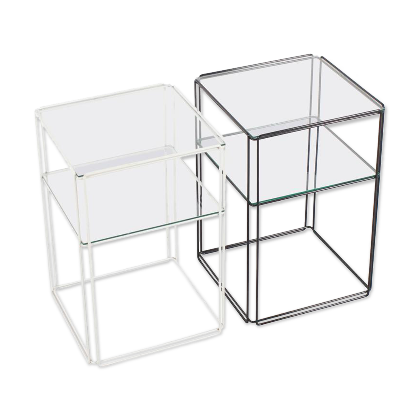 Ensemble de tables en fil d'acier 1970