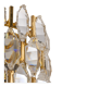Pair of wall sconces in gilded brass and crystal by Palwa, Germany, 1970s.
