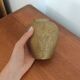 Antique vase in brass/bronze - Iris decoration - Art Nouveau style