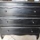 Commode 3 tiroirs de style louis XV avec ses boutons en acier