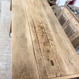 Antique solid oak craft table with drawers