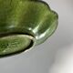 Ribbed dish in green glazed stoneware Dieulefit Poet Laval 1950