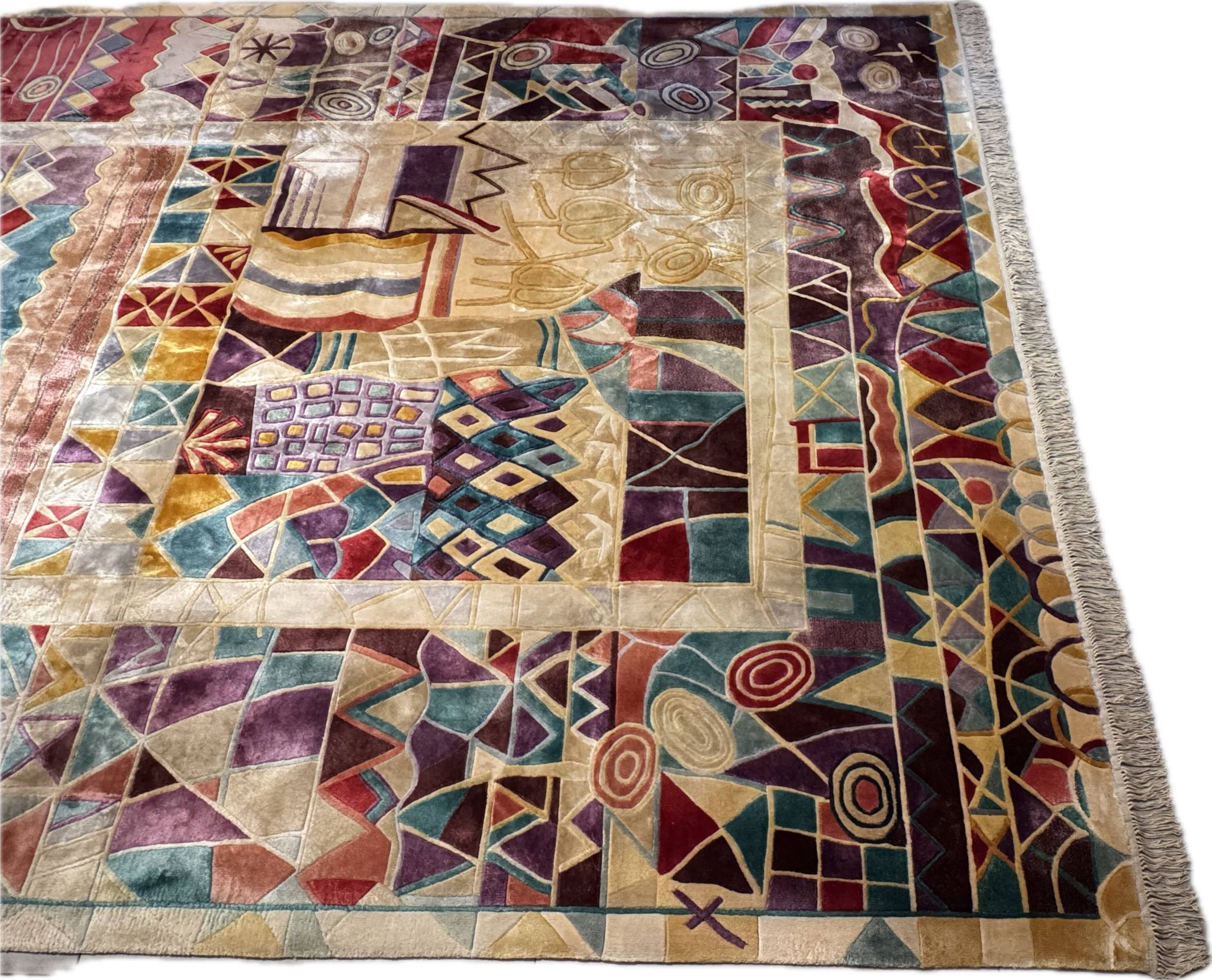 Shanghai Art Deco Silk Rug 300x200 cm