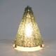 Italian glass and metal table lamp, 1980s