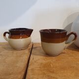 Duo of cup and milk jar