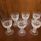6 glasses in Bordeaux crystal Saint Louis model Trianon h 10.8 cm