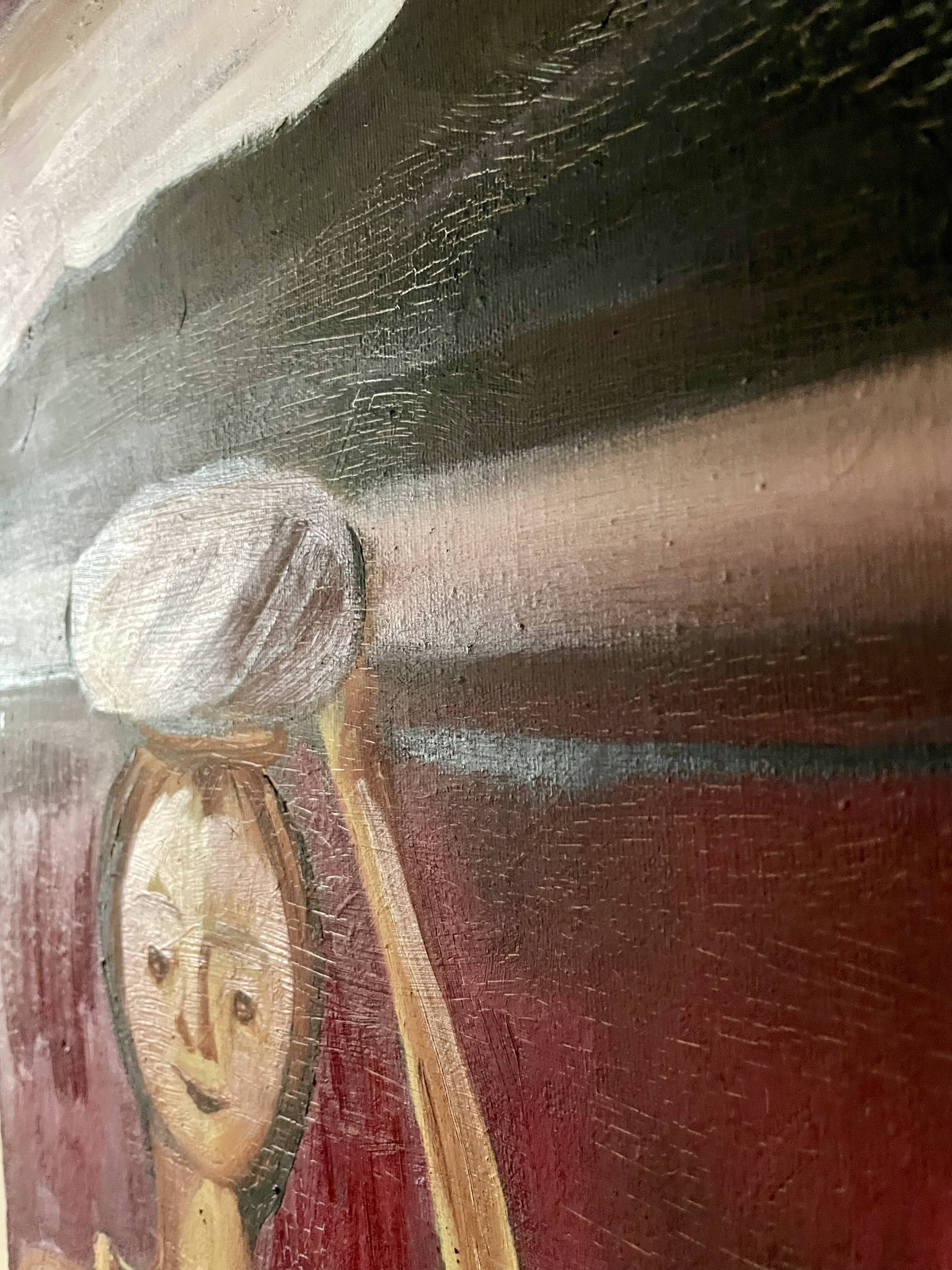 Vintage painting, still life