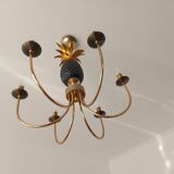 Pineapple chandelier from the 70'S in brass