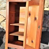 Old wooden bedside table