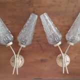 2 art deco wall lights