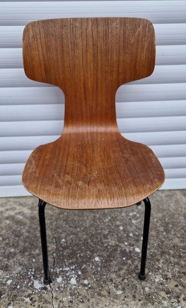 Chaise marteau 3123 de Arne Jacobsen pour Fritz Hansen en 1969, modèle enfant