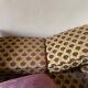 Small 2-seater Art Deco sofa in wood and fabric.